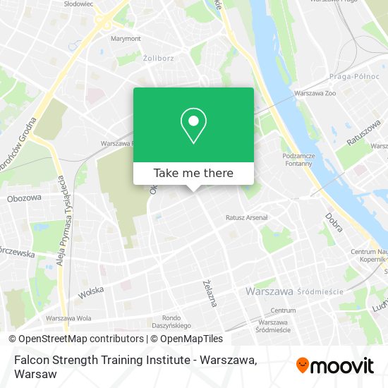 Карта Falcon Strength Training Institute - Warszawa