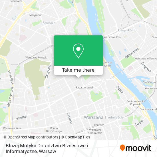 Błażej Motyka Doradztwo Biznesowe i Informatyczne map