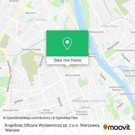 Krajobraz Oficyna Wydawnicza sp. z o.o. Warszawa map