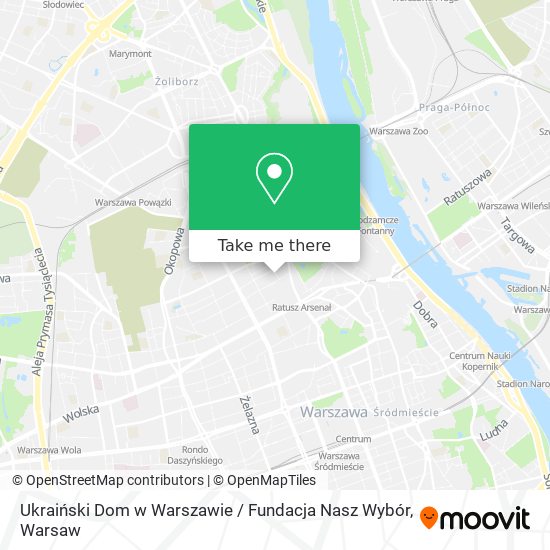 Карта Ukraiński Dom w Warszawie / Fundacja Nasz Wybór