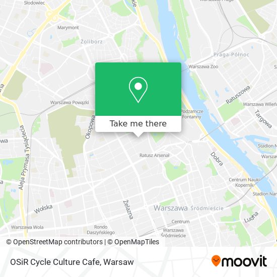 OSiR Cycle Culture Cafe map