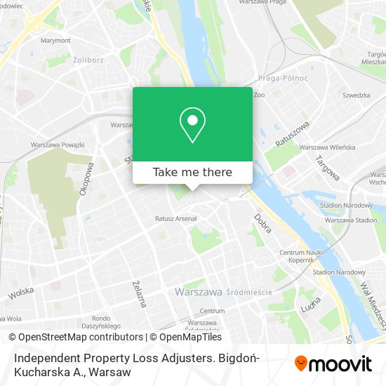 Карта Independent Property Loss Adjusters. Bigdoń-Kucharska A.