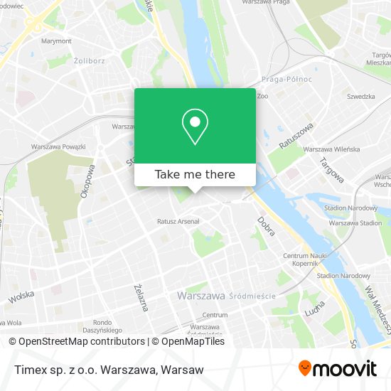 Карта Timex sp. z o.o. Warszawa