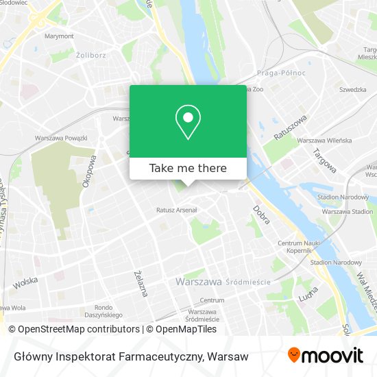 Główny Inspektorat Farmaceutyczny map