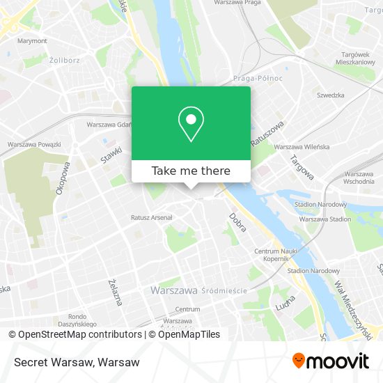 Secret Warsaw map