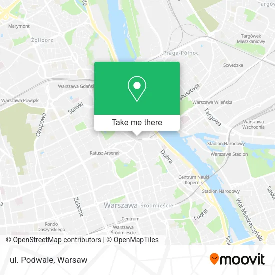 Карта ul. Podwale