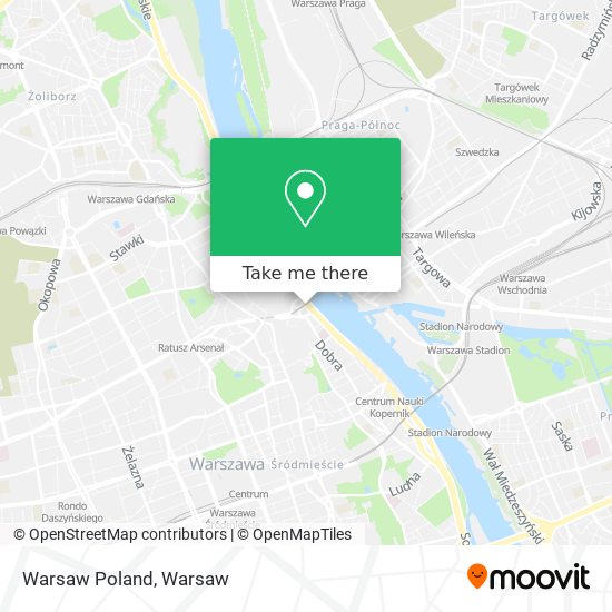 Warsaw Poland map