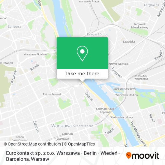 Eurokontakt sp. z o.o. Warszawa - Berlin - Wiedeń - Barcelona map