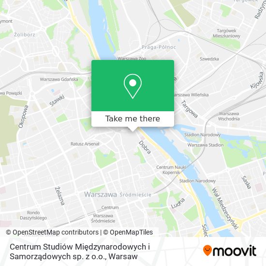 Centrum Studiów Międzynarodowych i Samorządowych sp. z o.o. map