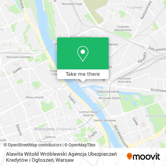 Alawita Witold Wróblewski Agencja Ubezpieczeń Kredytów i Ogłoszeń map