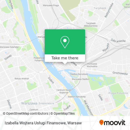 Izabella Wojtera Usługi Finansowe map