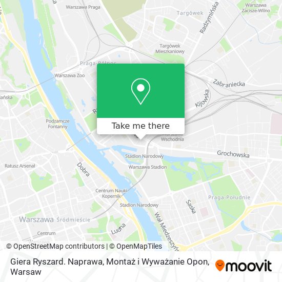 Giera Ryszard. Naprawa, Montaż i Wyważanie Opon map