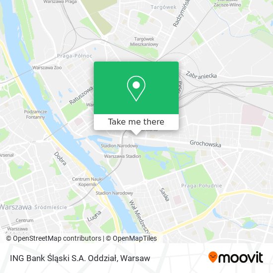 ING Bank Śląski S.A. Oddział map