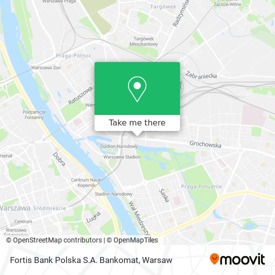 Fortis Bank Polska S.A. Bankomat map