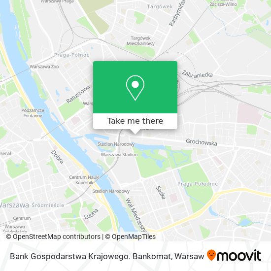 Bank Gospodarstwa Krajowego. Bankomat map