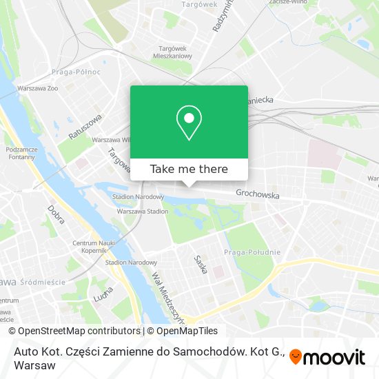 Auto Kot. Części Zamienne do Samochodów. Kot G. map