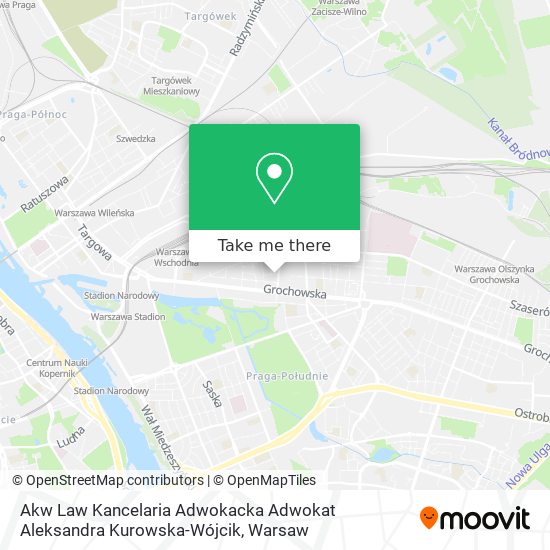 Akw Law Kancelaria Adwokacka Adwokat Aleksandra Kurowska-Wójcik map