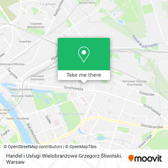 Handel i Usługi Wielobranżowe Grzegorz Śliwiński map