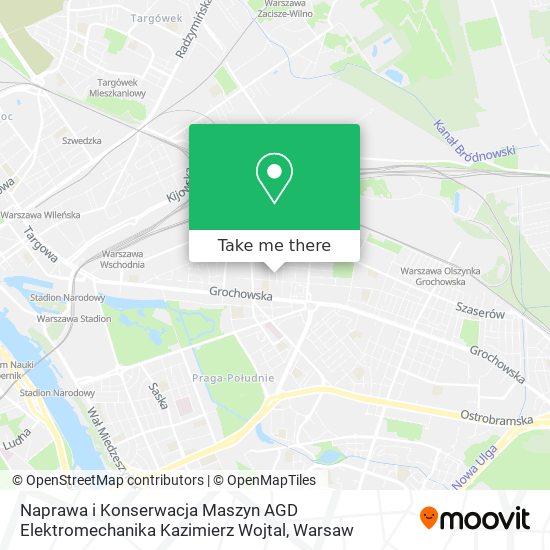 Naprawa i Konserwacja Maszyn AGD Elektromechanika Kazimierz Wojtal map