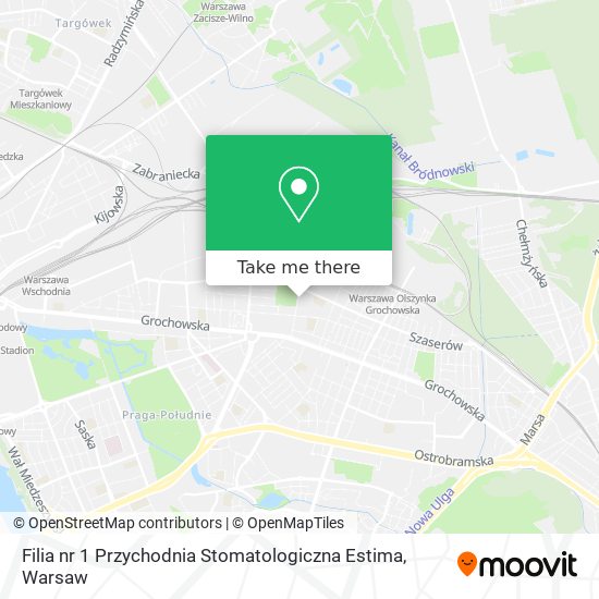 Карта Filia nr 1 Przychodnia Stomatologiczna Estima