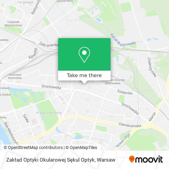 Zakład Optyki Okularowej Sękul Optyk map