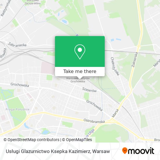 Usługi Glazurnictwo Ksepka Kazimierz map