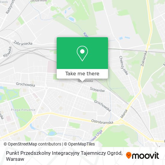 Punkt Przedszkolny Integracyjny Tajemniczy Ogród map