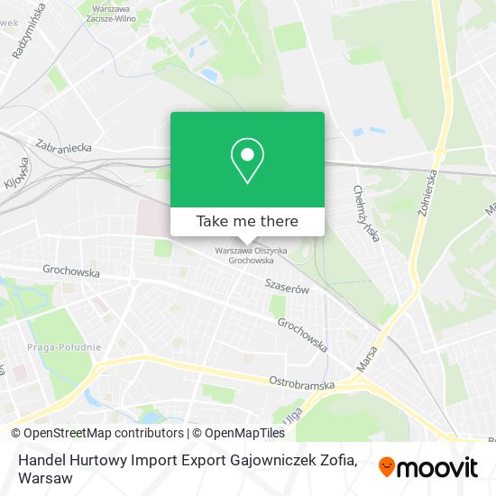 Карта Handel Hurtowy Import Export Gajowniczek Zofia