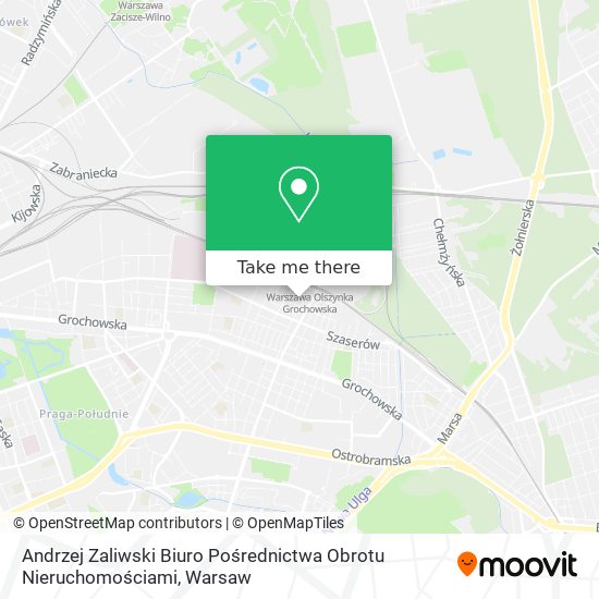 Andrzej Zaliwski Biuro Pośrednictwa Obrotu Nieruchomościami map