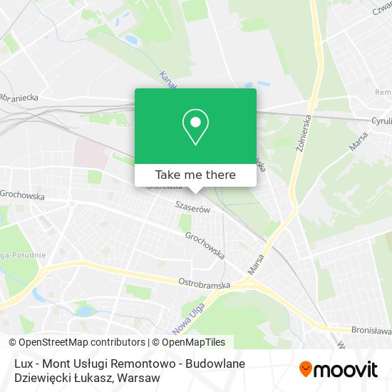 Lux - Mont Usługi Remontowo - Budowlane Dziewięcki Łukasz map