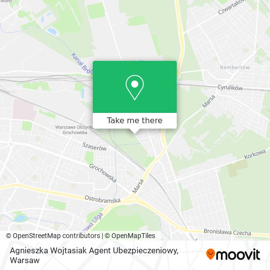 Agnieszka Wojtasiak Agent Ubezpieczeniowy map