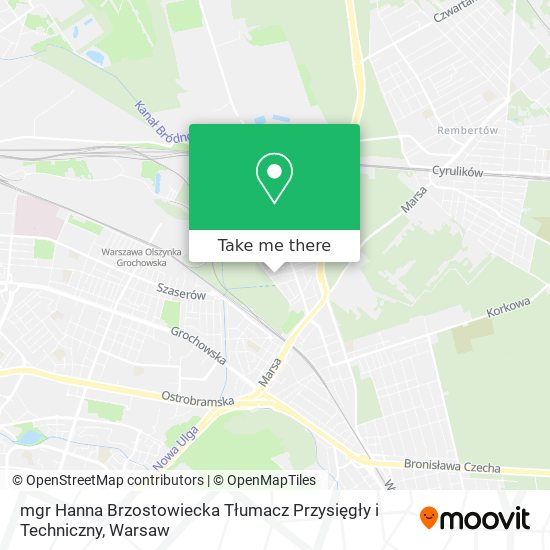 mgr Hanna Brzostowiecka Tłumacz Przysięgły i Techniczny map