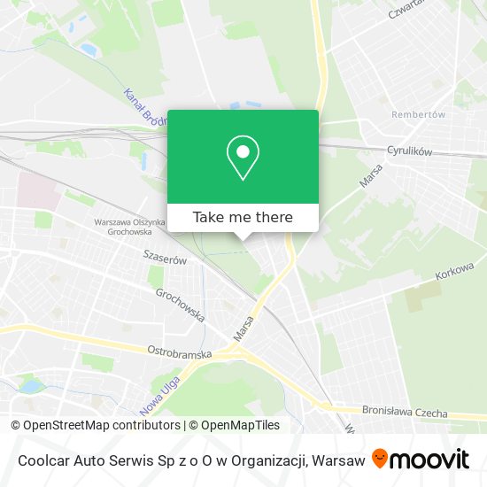 Coolcar Auto Serwis Sp z o O w Organizacji map