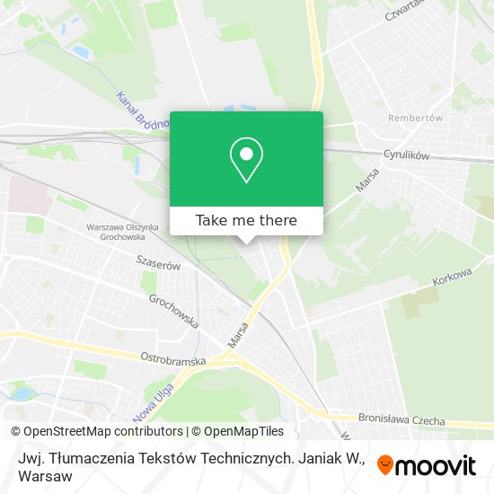 Jwj. Tłumaczenia Tekstów Technicznych. Janiak W. map