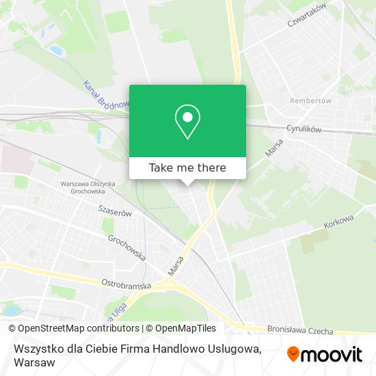 Wszystko dla Ciebie Firma Handlowo Uslugowa map