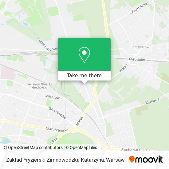 Zakład Fryzjerski Zimnowodzka Katarzyna map