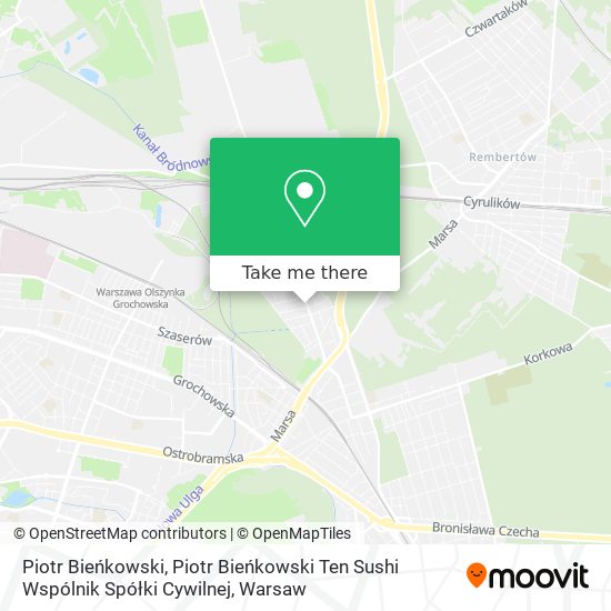 Piotr Bieńkowski, Piotr Bieńkowski Ten Sushi Wspólnik Spółki Cywilnej map