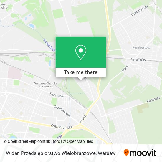 Widar. Przedsiębiorstwo Wielobranżowe map