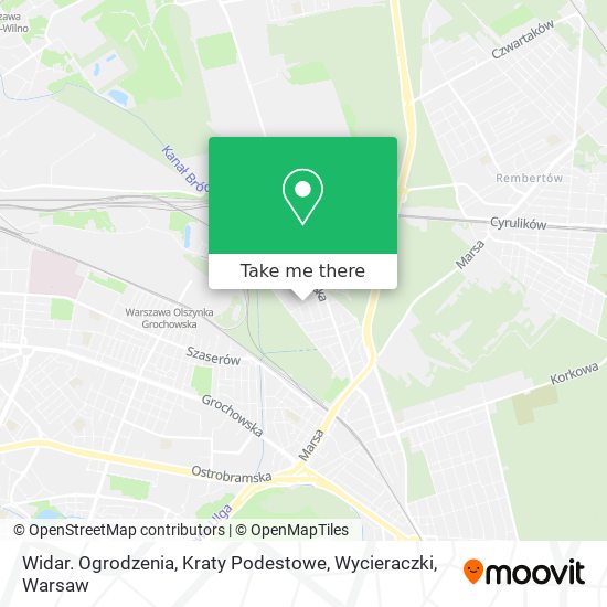 Widar. Ogrodzenia, Kraty Podestowe, Wycieraczki map