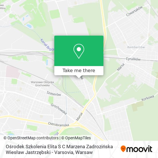 Ośrodek Szkolenia Elita S C Marzena Zadrozińska Wiesław Jastrzębski - Varsovia map