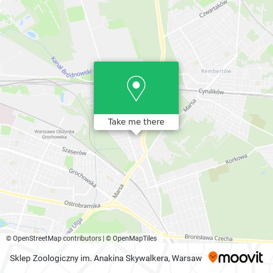 Карта Sklep Zoologiczny im. Anakina Skywalkera