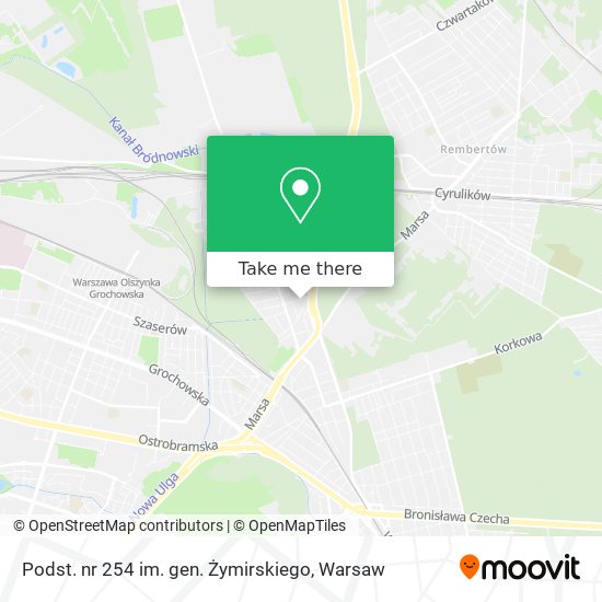 Podst. nr 254 im. gen. Żymirskiego map