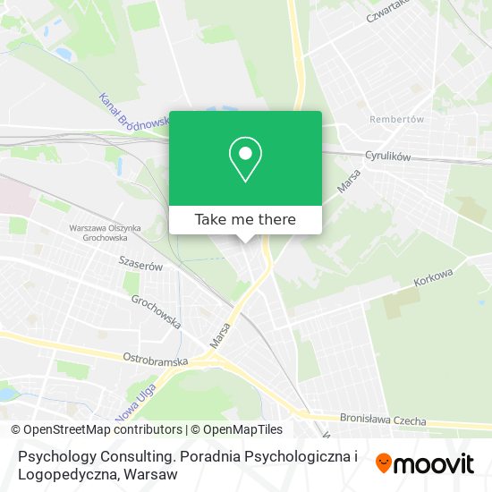 Карта Psychology Consulting. Poradnia Psychologiczna i Logopedyczna