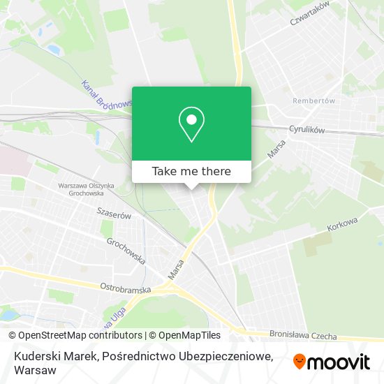 Kuderski Marek, Pośrednictwo Ubezpieczeniowe map