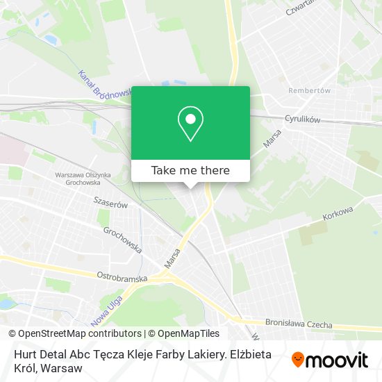 Hurt Detal Abc Tęcza Kleje Farby Lakiery. Elżbieta Król map