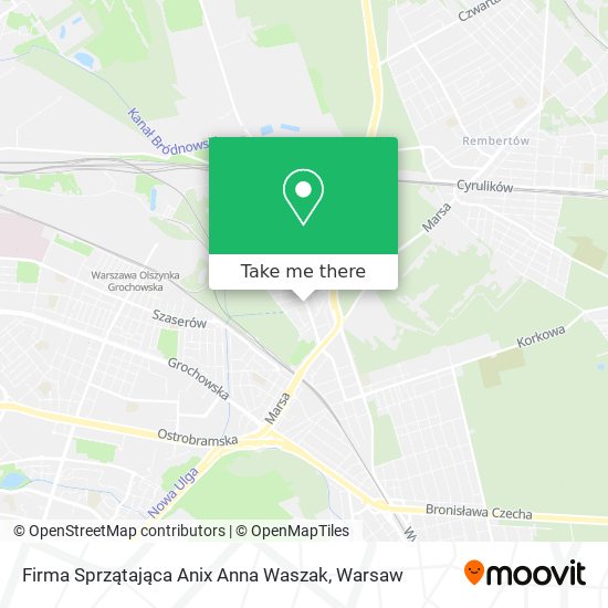 Firma Sprzątająca Anix Anna Waszak map