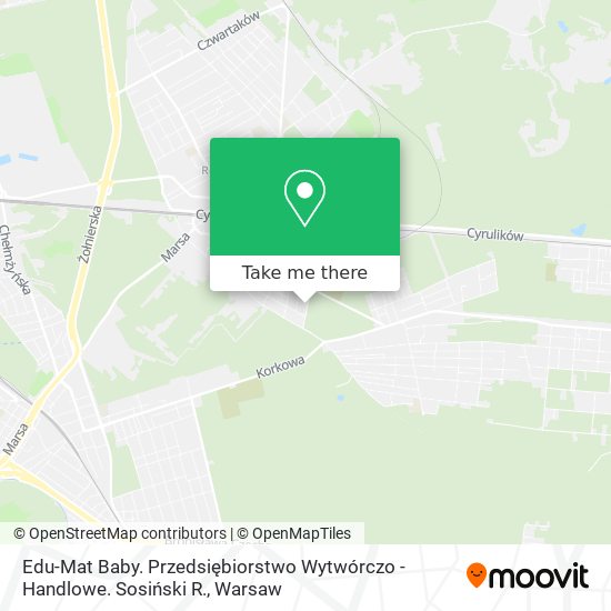 Edu-Mat Baby. Przedsiębiorstwo Wytwórczo - Handlowe. Sosiński R. map