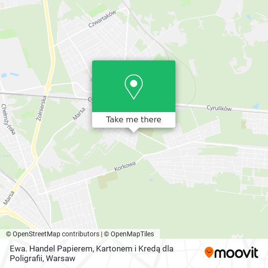 Ewa. Handel Papierem, Kartonem i Kredą dla Poligrafii map