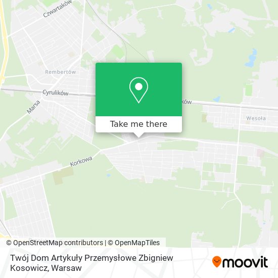 Twój Dom Artykuły Przemysłowe Zbigniew Kosowicz map