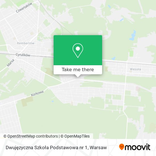 Карта Dwujęzyczna Szkoła Podstawowa nr 1